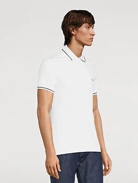 Cotton Stretch Polo With Logo