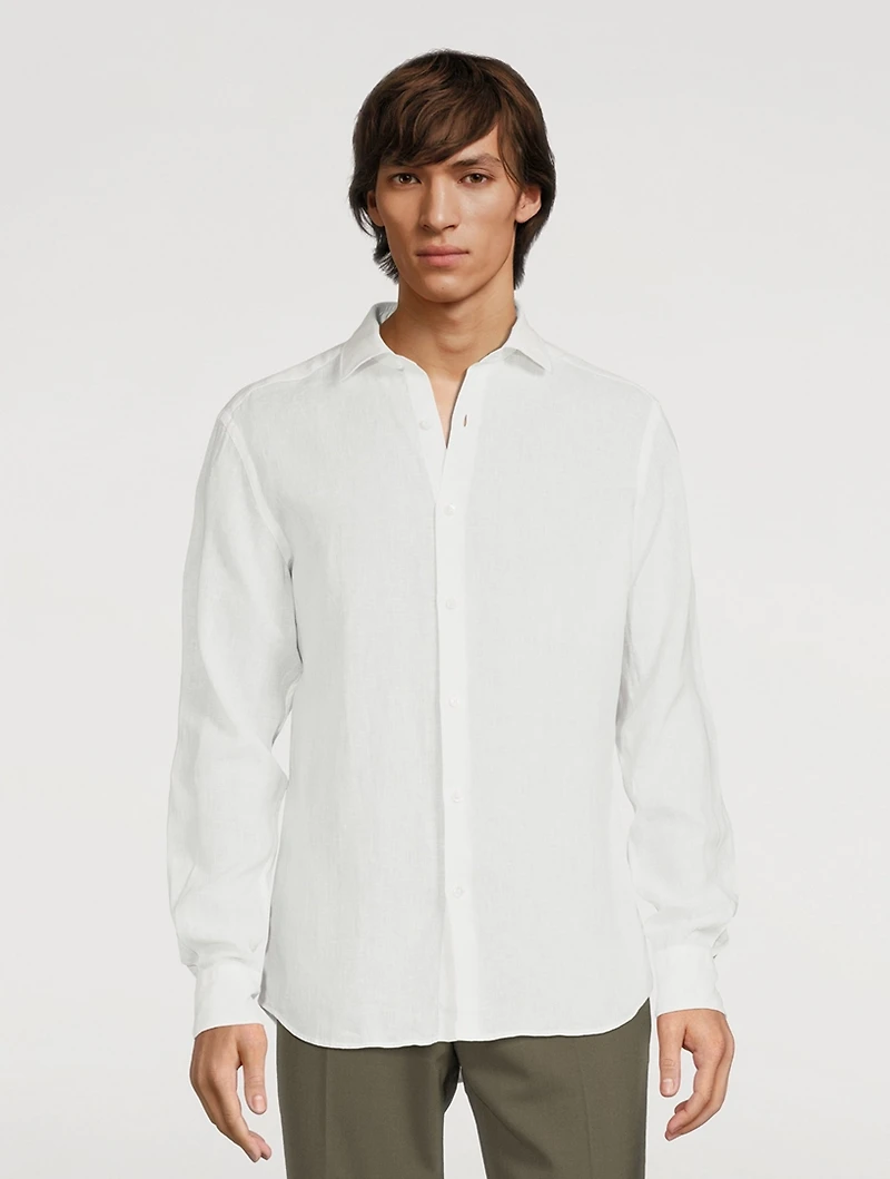 Linen Long-Sleeve Shirt