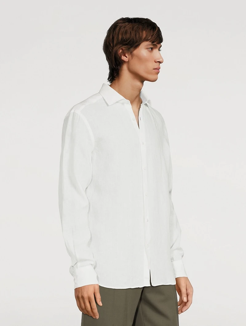 Linen Long-Sleeve Shirt