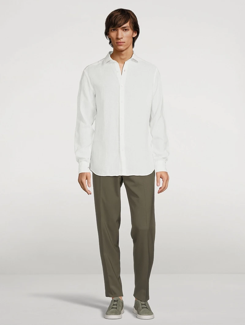 Linen Long-Sleeve Shirt
