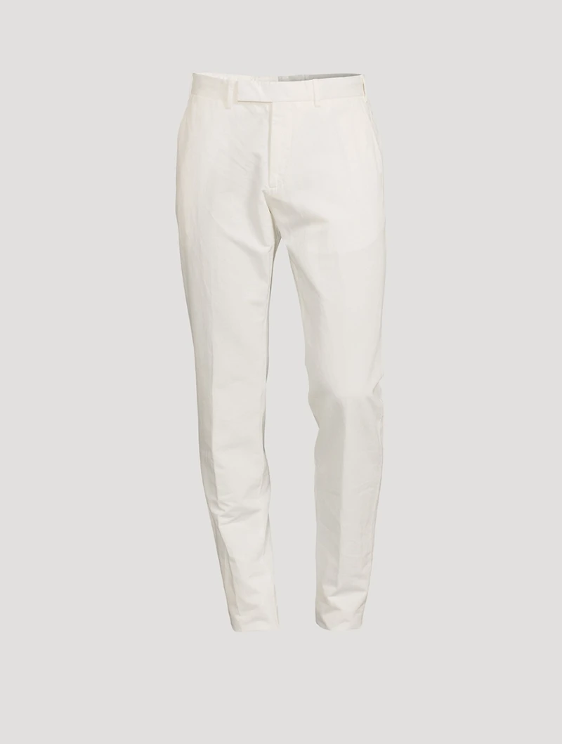 Cotton And Linen Chino Pants