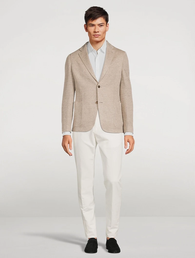 Linen-Blend Jacket