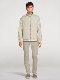Technical Fabric Reversible Zip Jacket