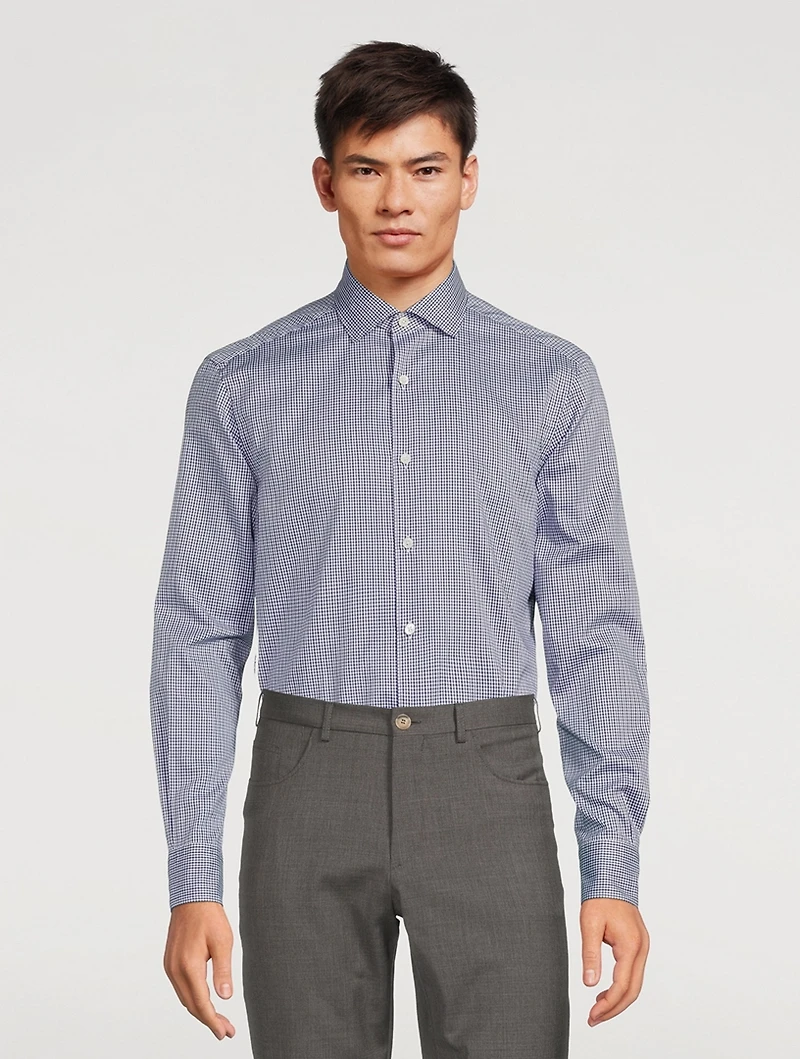 Cotton Shirt Check Print