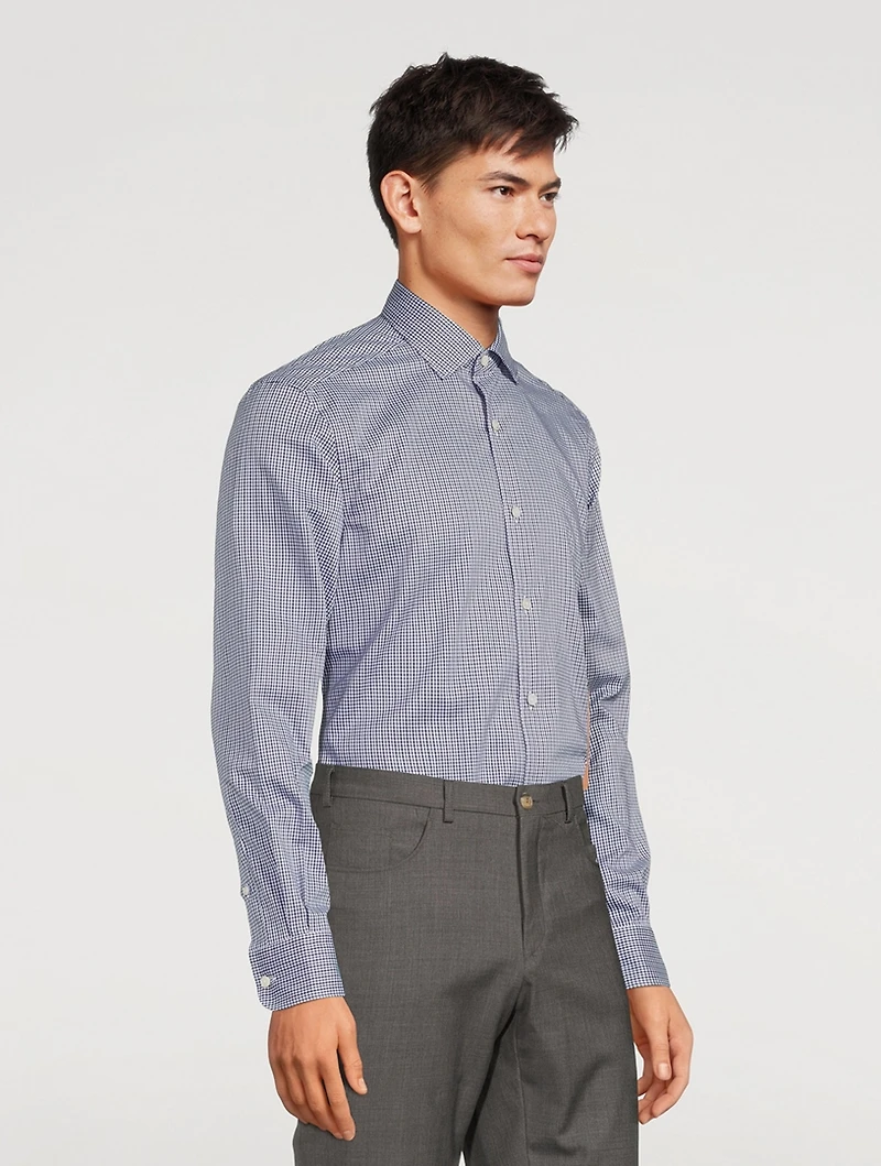 Cotton Shirt Check Print