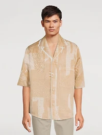 Cotton-Blend Jacquard Shirt