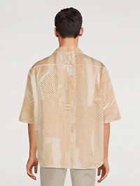 Cotton-Blend Jacquard Shirt