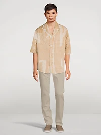 Cotton-Blend Jacquard Shirt