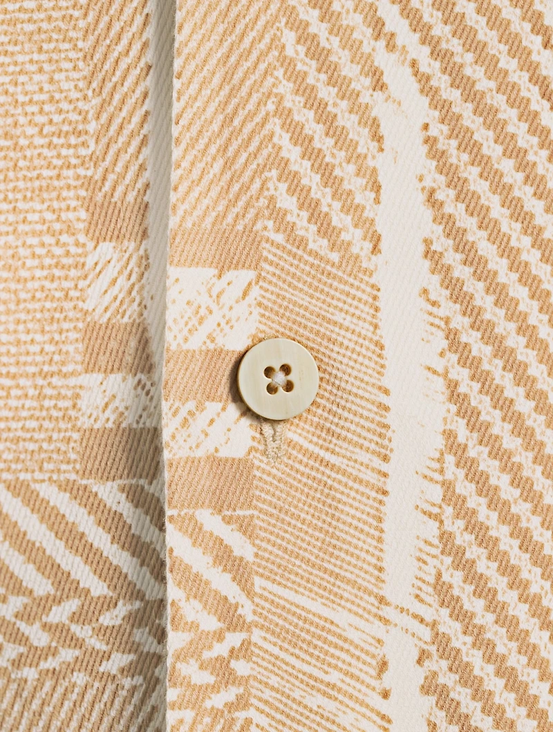 Cotton-Blend Jacquard Shirt