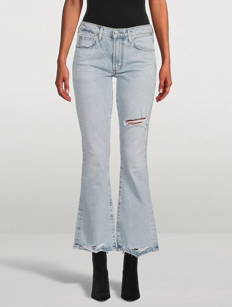 Emannuelle Low-Rise Bootcut Jeans