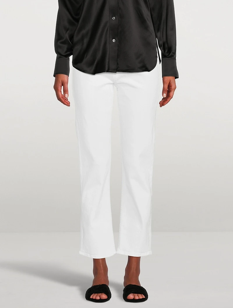 Rider High-Waisted Straight-Leg Jeans