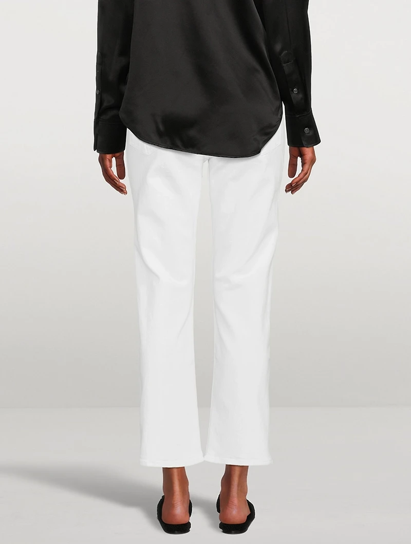Rider High-Waisted Straight-Leg Jeans