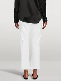 Rider High-Waisted Straight-Leg Jeans
