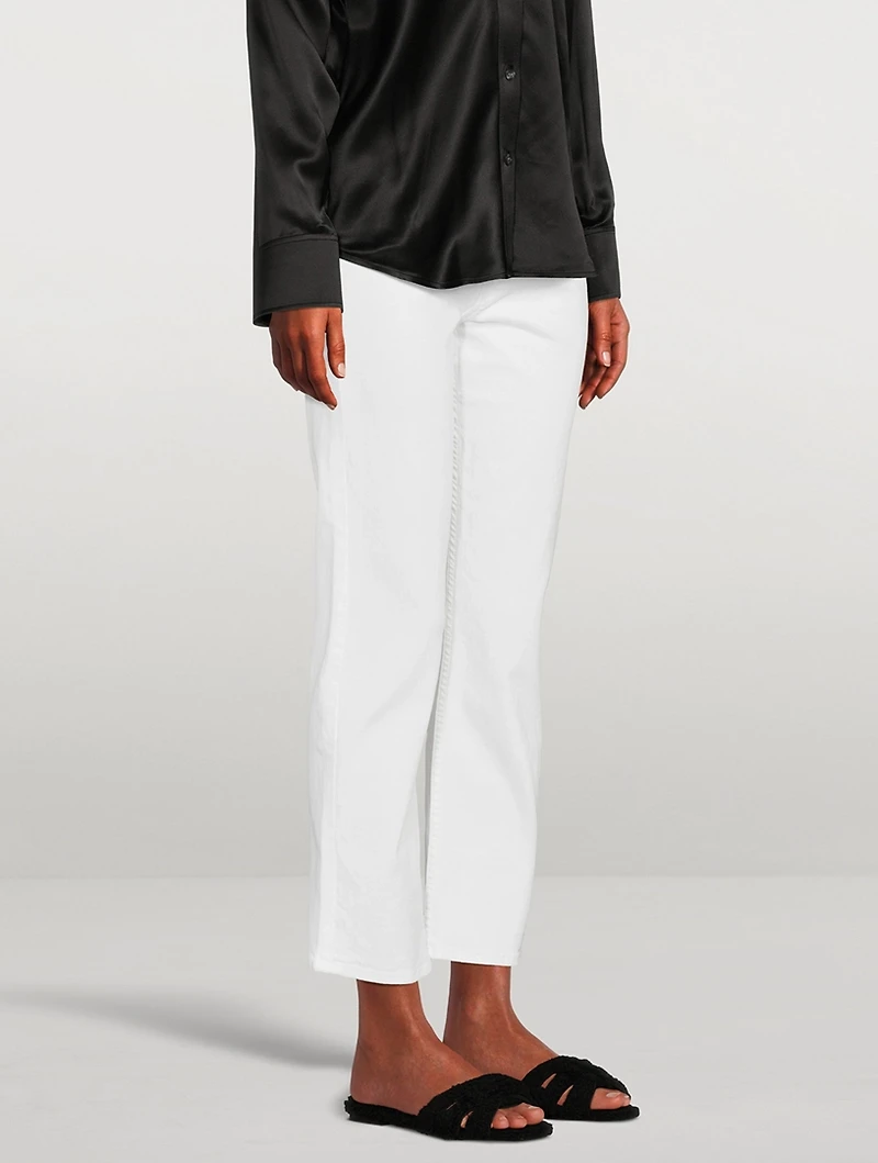 Rider High-Waisted Straight-Leg Jeans