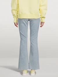 The Weekender Flare Jeans With Frayed Hem