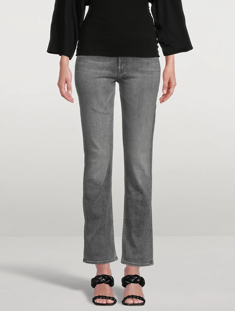 Rider Skimp High-Waisted Straight-Leg Jeans
