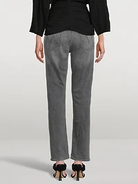 Rider Skimp High-Waisted Straight-Leg Jeans
