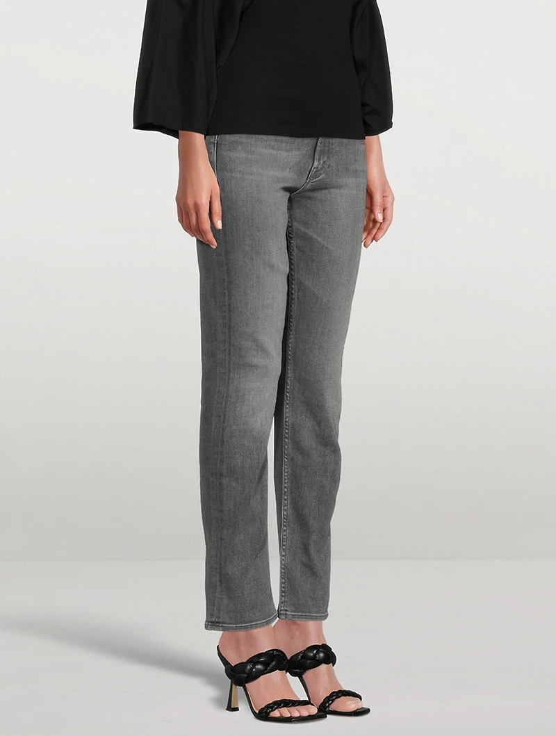 Rider Skimp High-Waisted Straight-Leg Jeans