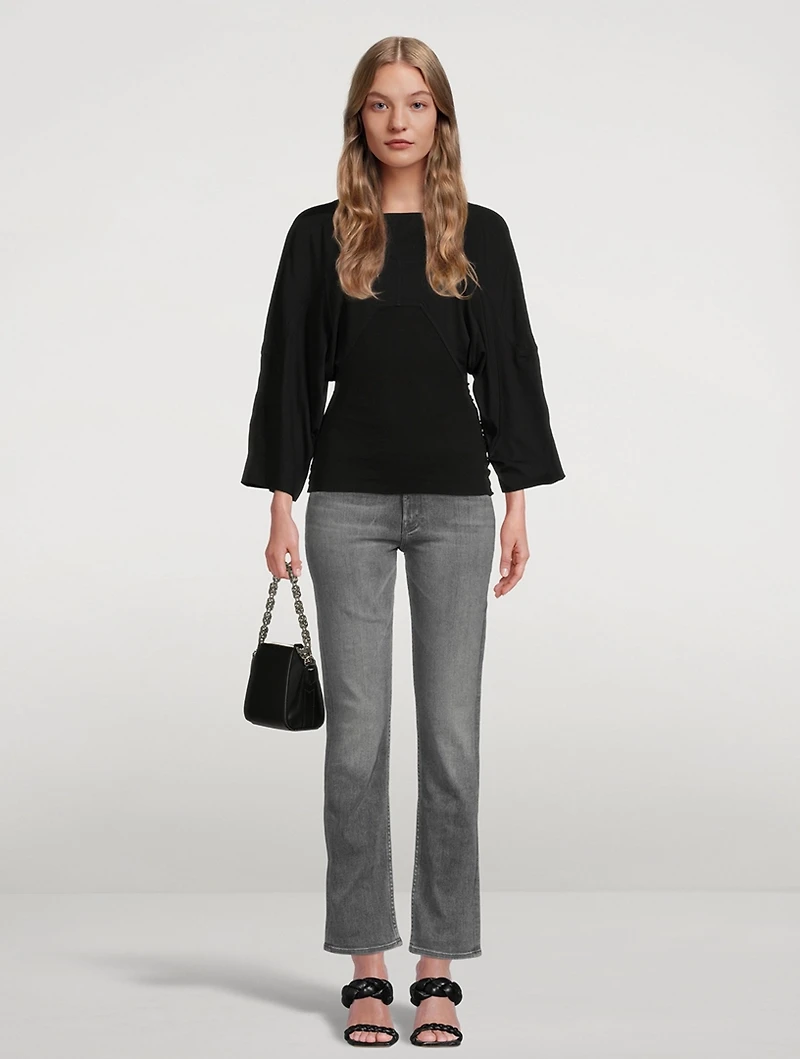 Rider Skimp High-Waisted Straight-Leg Jeans