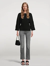 Rider Skimp High-Waisted Straight-Leg Jeans