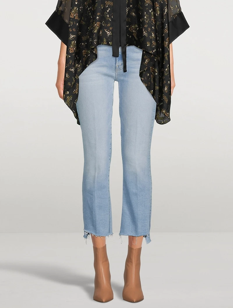 The Insider Straight Cropped Jeans With Step Fray