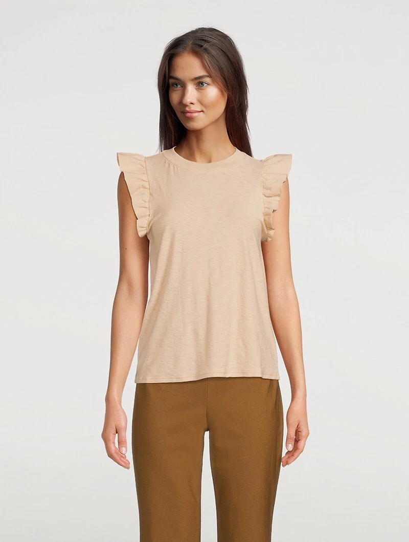 Paulette Ruffled T-Shirt