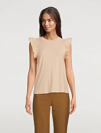 Paulette Ruffled T-Shirt
