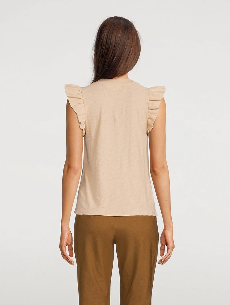 Paulette Ruffled T-Shirt