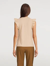 Paulette Ruffled T-Shirt