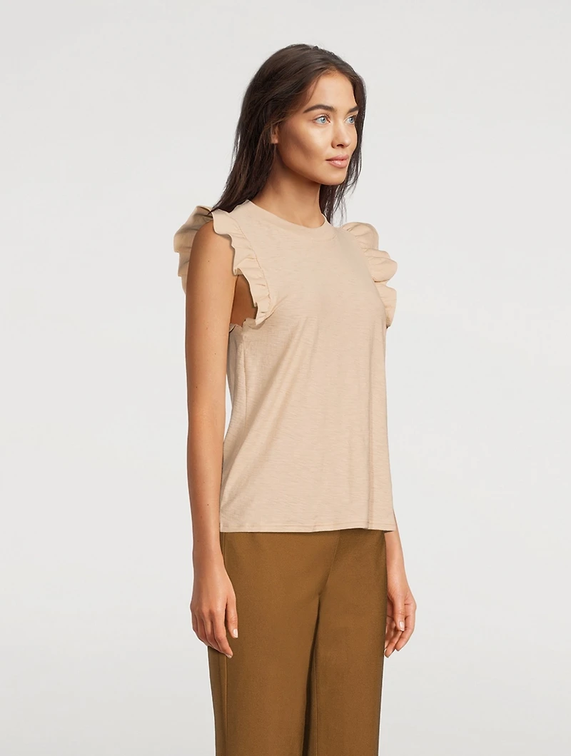 Paulette Ruffled T-Shirt