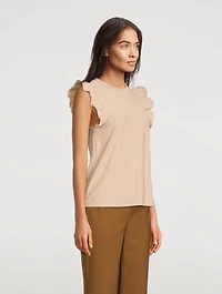 Paulette Ruffled T-Shirt