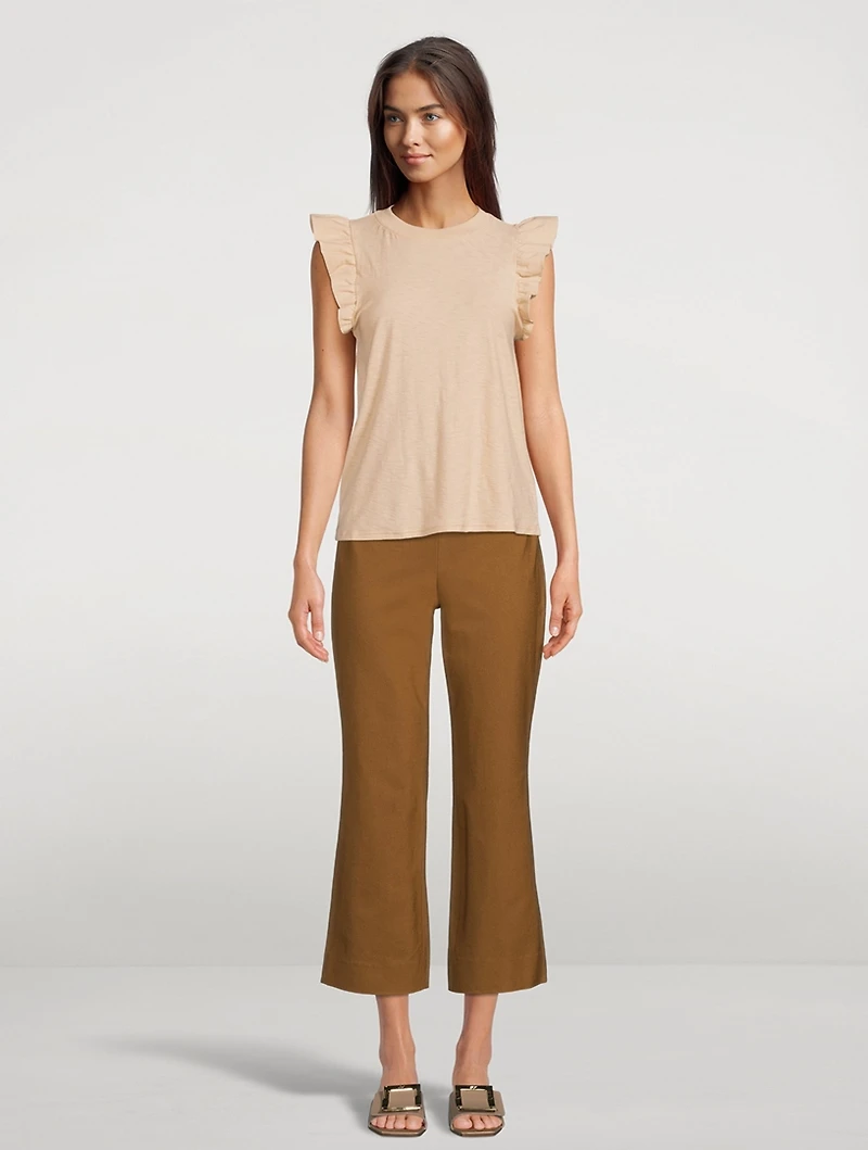 Paulette Ruffled T-Shirt
