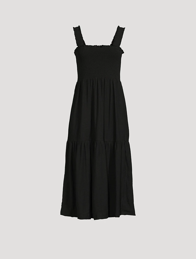 Shoshanah Smocked Midi Dress