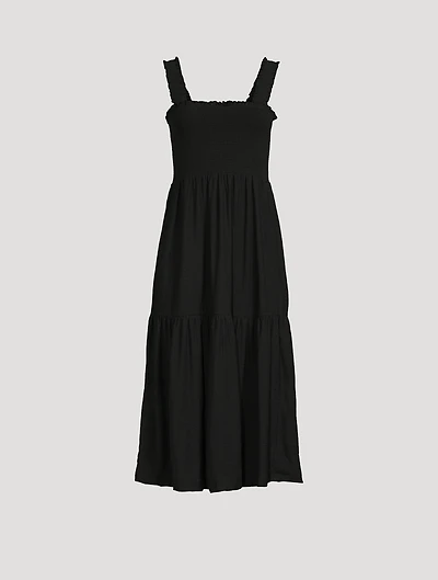 Shoshanah Smocked Midi Dress