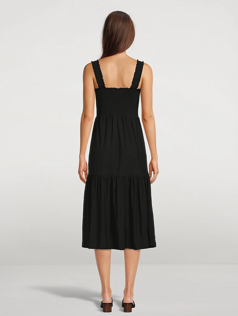 Shoshanah Smocked Midi Dress