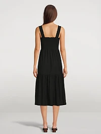 Shoshanah Smocked Midi Dress