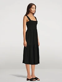 Shoshanah Smocked Midi Dress