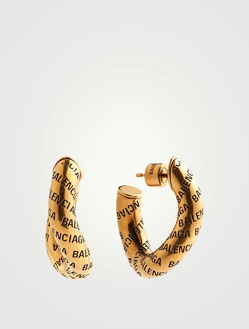 Logo Hoop Earrings