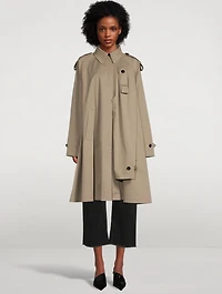Trench Coat With Extra Sleeve