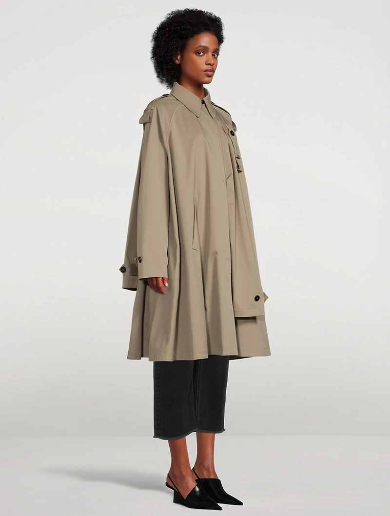 Trench Coat With Extra Sleeve