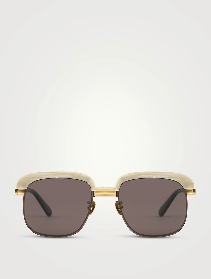 Square Optical Glasses With Sun Clips