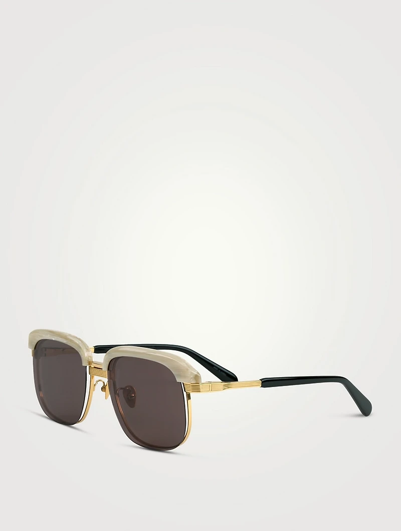Square Optical Glasses With Sun Clips