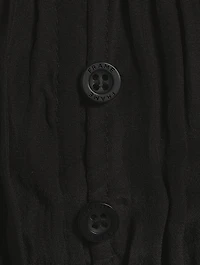 Ruched Silk V-Neck Blouse