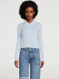 Shrunken Polo Sweater