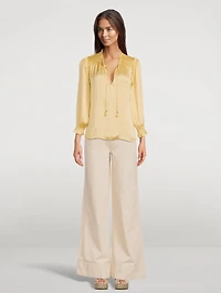 Kaylynn Satin Blouse
