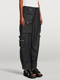 Denim Cargo Pants