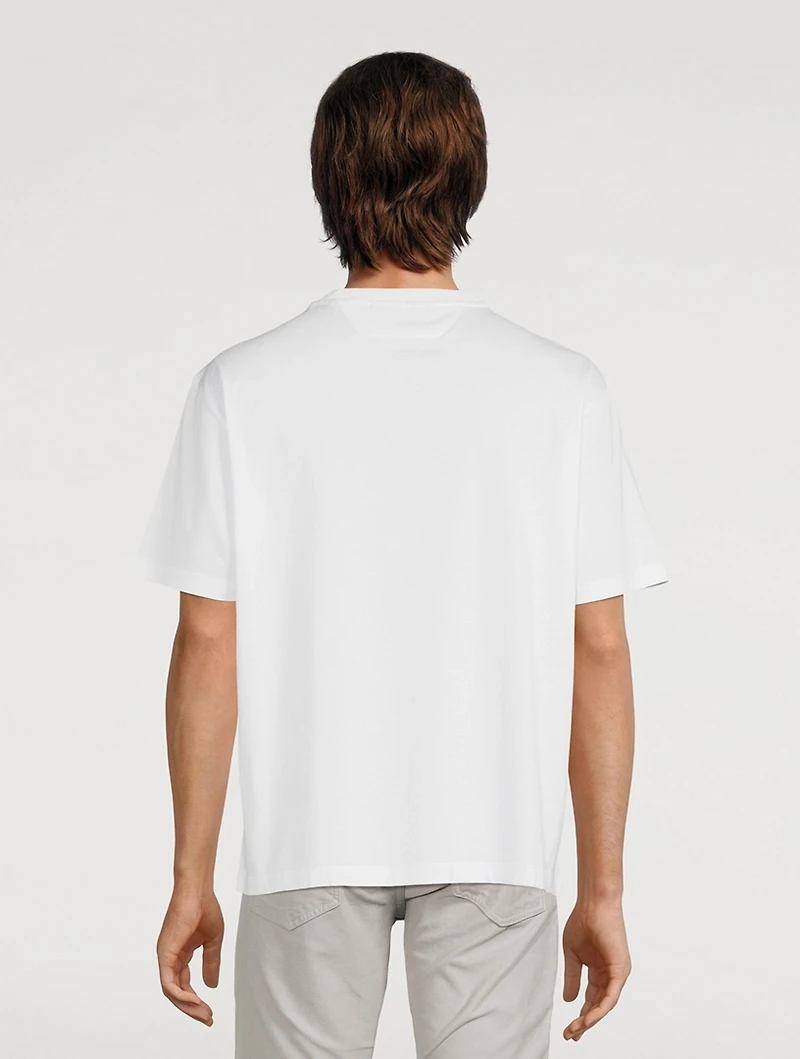 Cotton T-Shirt With Graphic Logo
