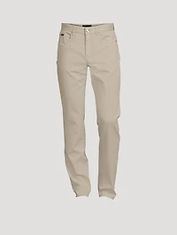 Cotton And Linen-Blend Jeans