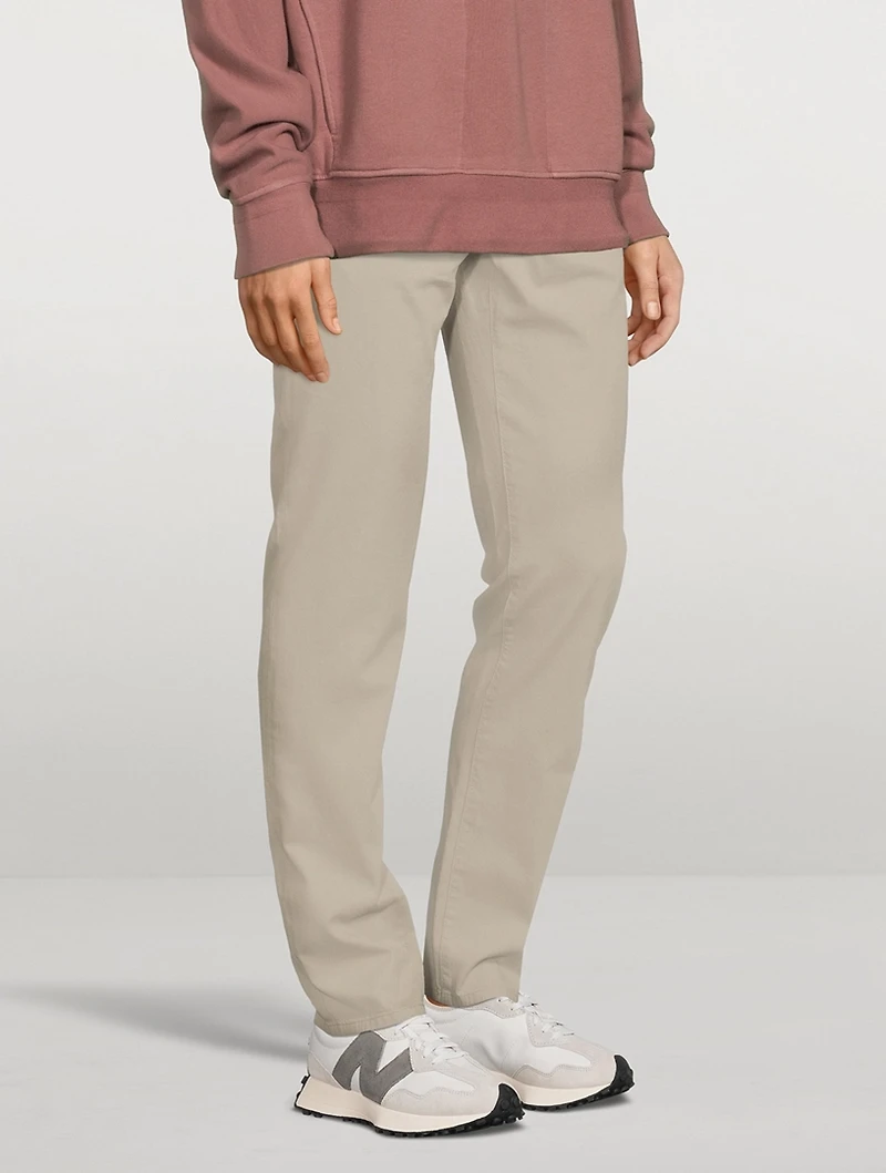 Cotton And Linen-Blend Jeans