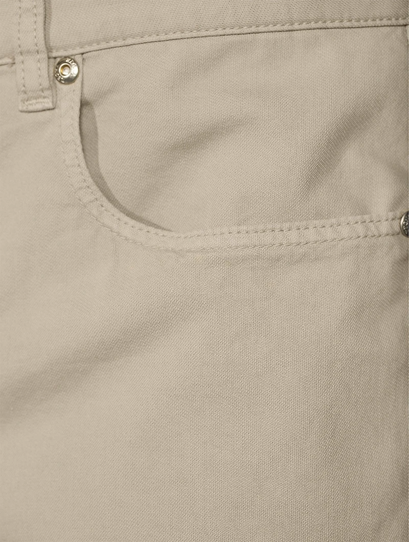 Cotton And Linen-Blend Jeans